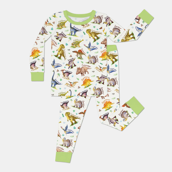 Dino Dreamland Two Piece Long Sleeve Pajama Set