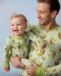 Conjunto de pijama de tortuga para hombre, padre e hijo