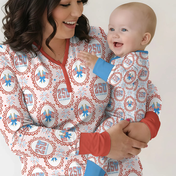 Patriotic Coquette Bamboo Women Pajama Set