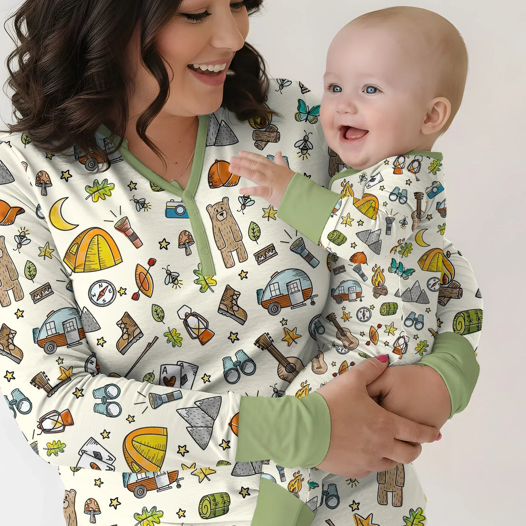 Love Camping Matching Family Bamboo Convertible Zippy