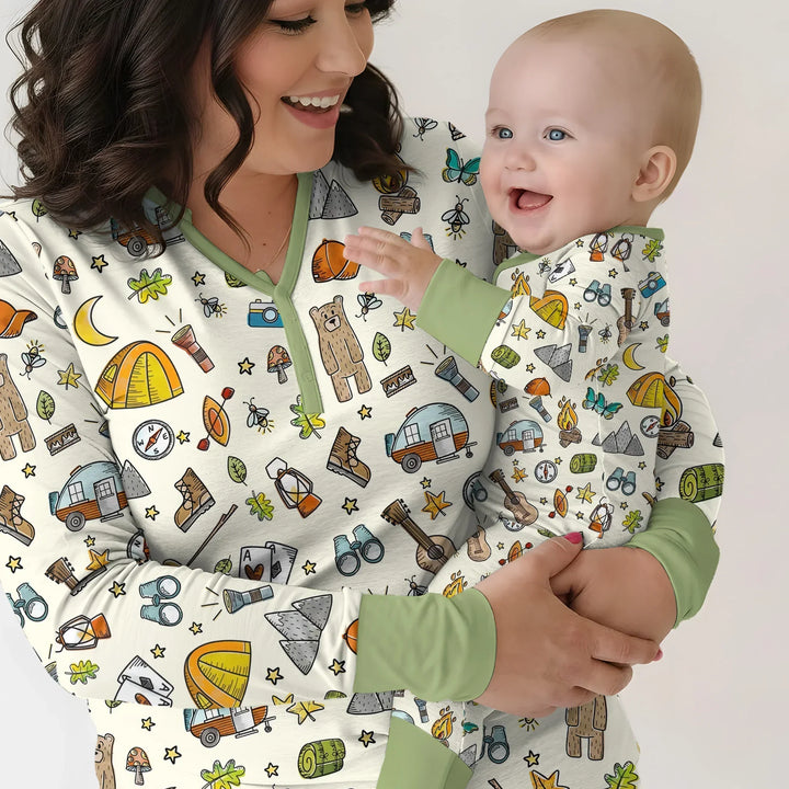 Love Camping Matching Family Bamboo Convertible Zippy