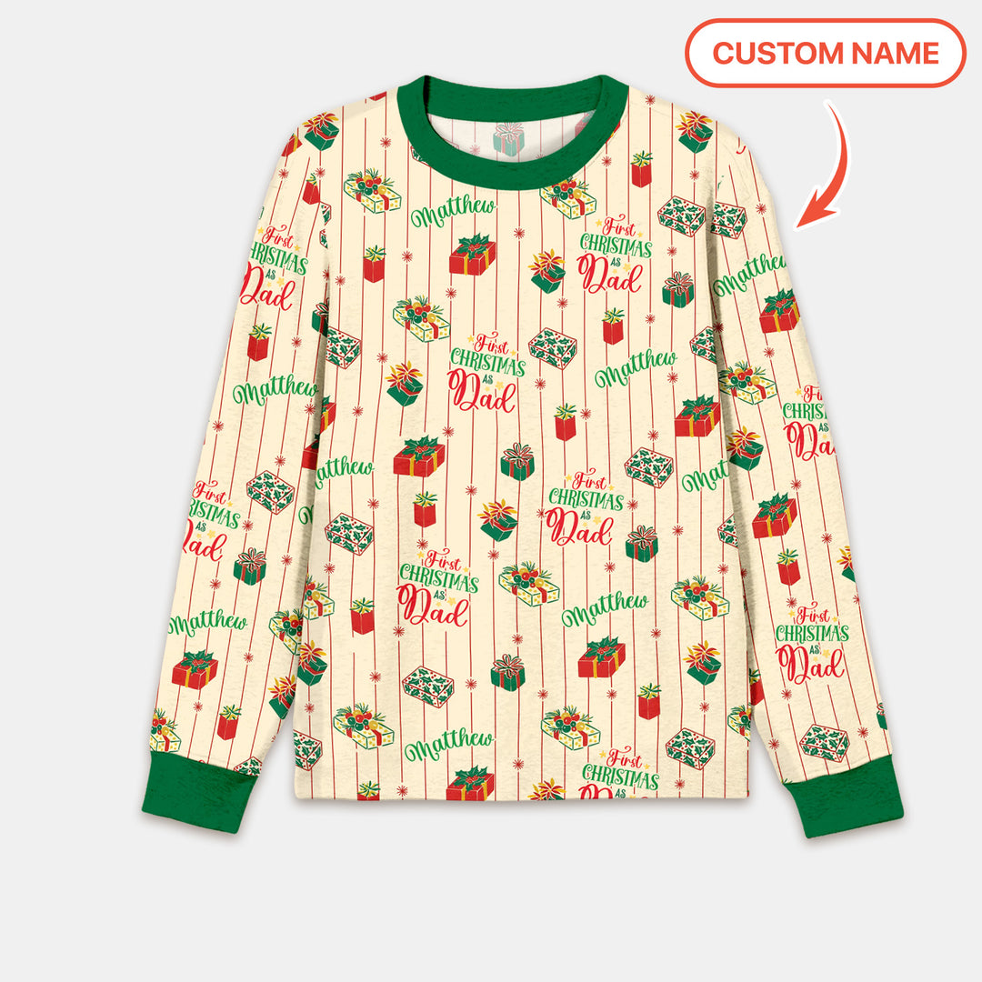 Personalized Our First Christmas Men's Pajama Set