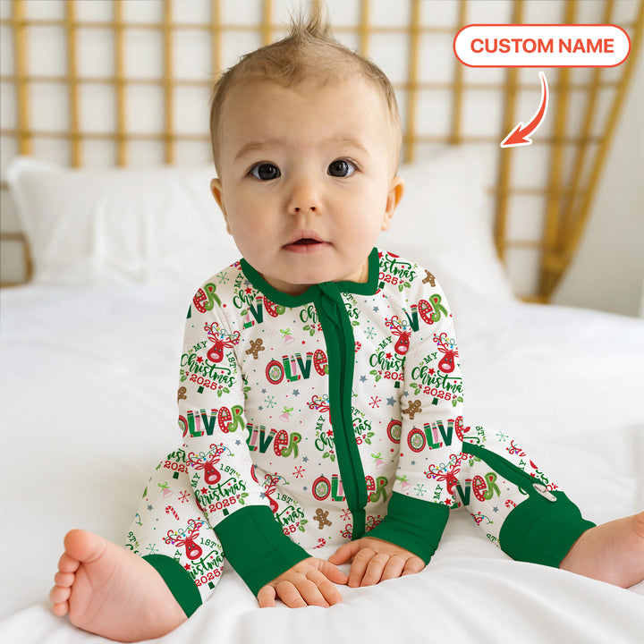 Custome Name "Whimsical Little Green" Convertible Zippy