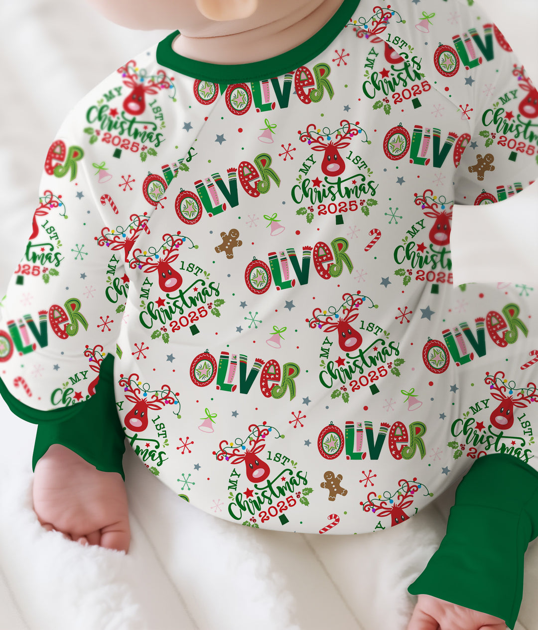 Custome Name "Whimsical Little Green" Convertible Zippy