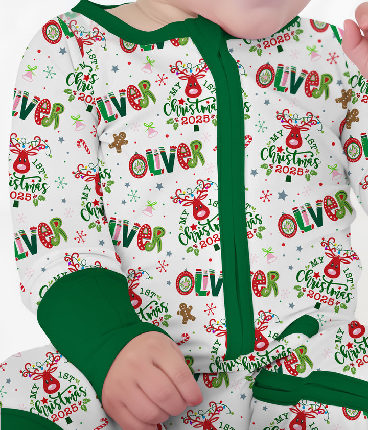 Custome Name "Whimsical Little Green" Convertible Zippy