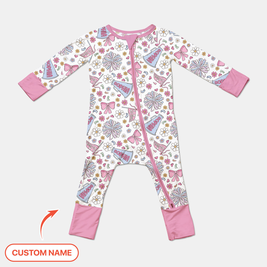 Custom Name Pastel Cheerleader Convertible Zippy