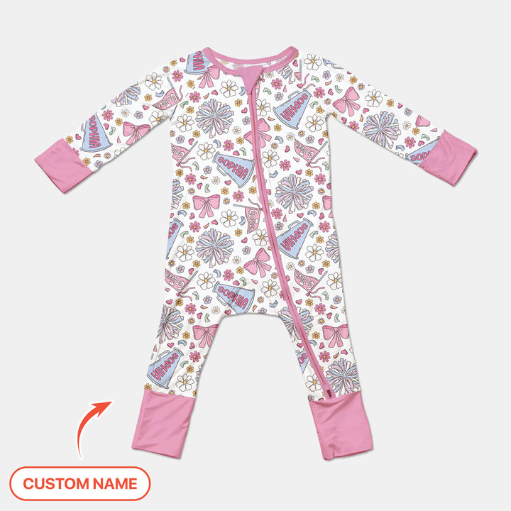 Custom Name Pastel Cheerleader Convertible Zippy