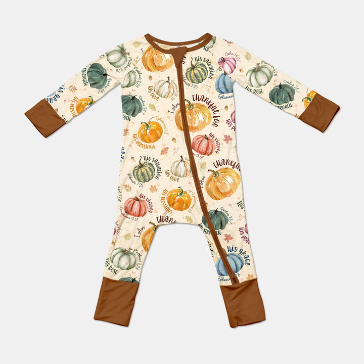 Christian Thanksgiving Convertible Zippy , Christian Thanksgiving Convertible Zippy - 0-3M / Chocolate Brown