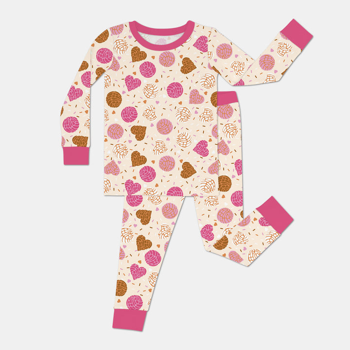 Sweet Concha Two Piece Long Sleeve Pajama Set