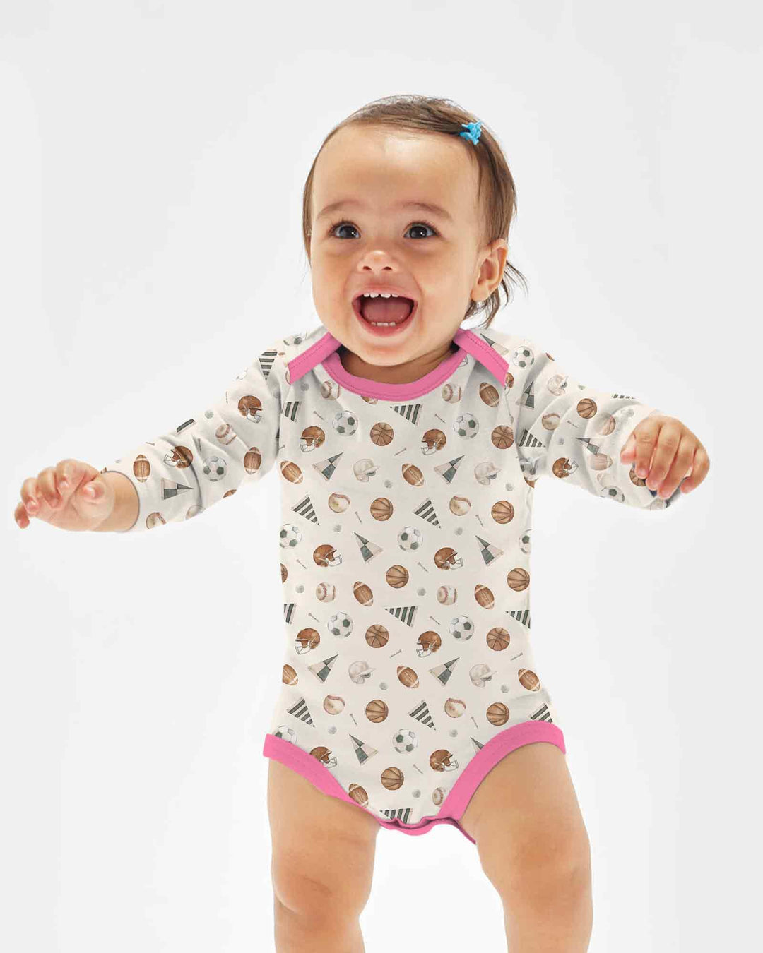 Gerippte Babykleidung mit individuellem Foto - Weich &amp; Skizzenhaft