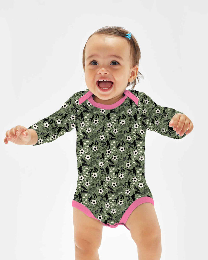 Sage Green Soccer Dreams Bamboo Bodysuit