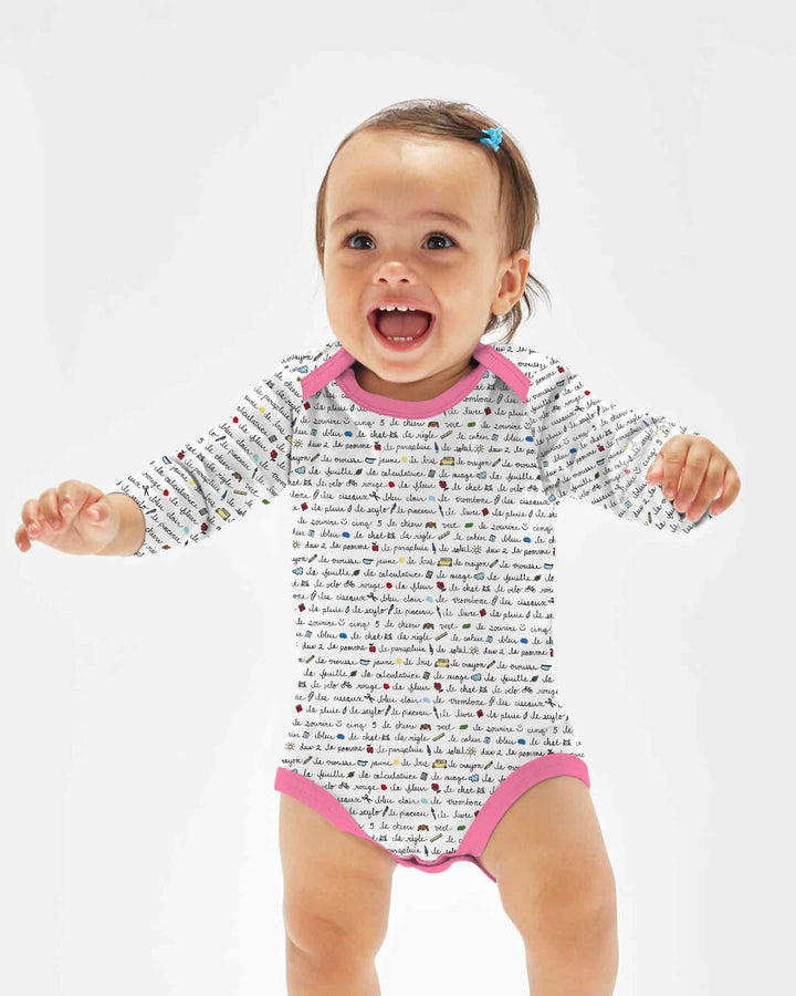 Gerippte Babykleidung mit individuellem Foto - Weich &amp; Skizzenhaft