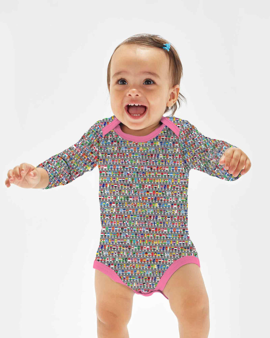 Gerippte Babykleidung mit individuellem Foto - Weich &amp; Skizzenhaft