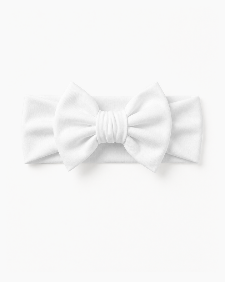 Solid Color Bamboo Luxe Bow Headband