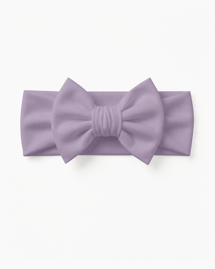 Solid Color Bamboo Luxe Bow Headband