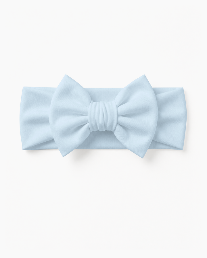 Solid Color Bamboo Luxe Bow Headband