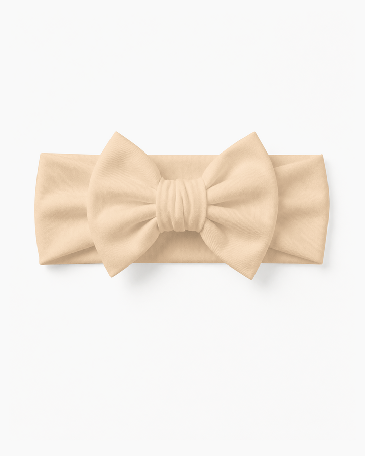 Solid Color Bamboo Luxe Bow Headband