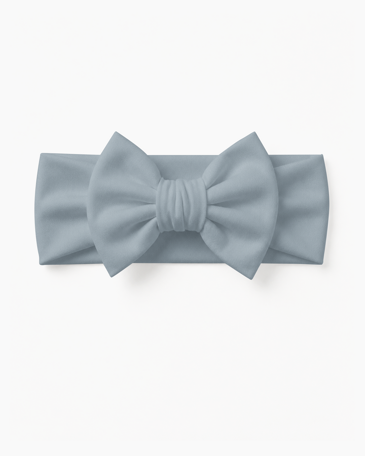 Solid Color Bamboo Luxe Bow Headband
