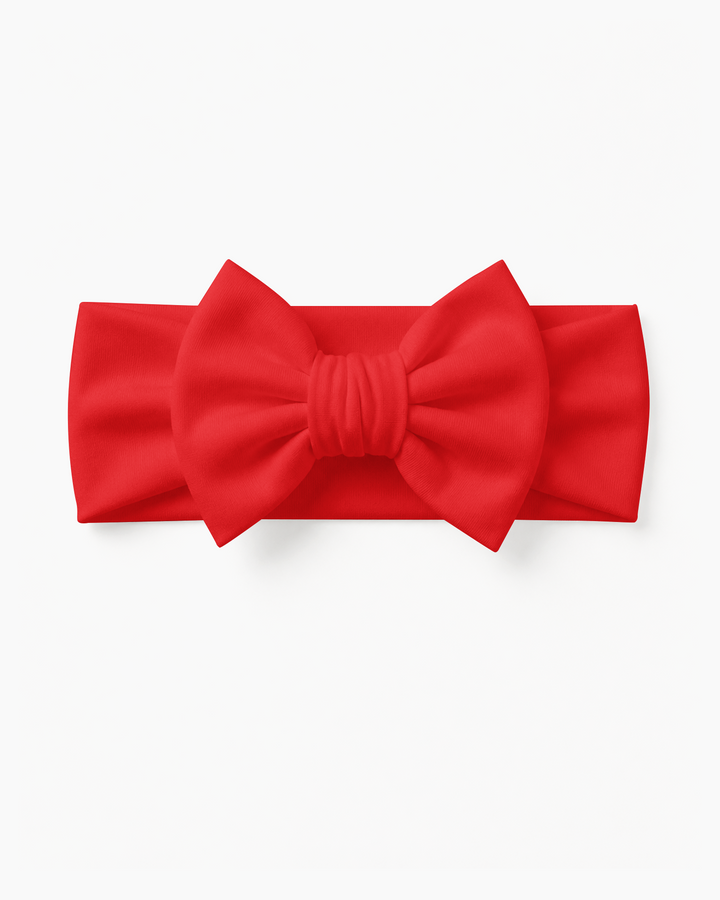 Solid Color Bamboo Luxe Bow Headband