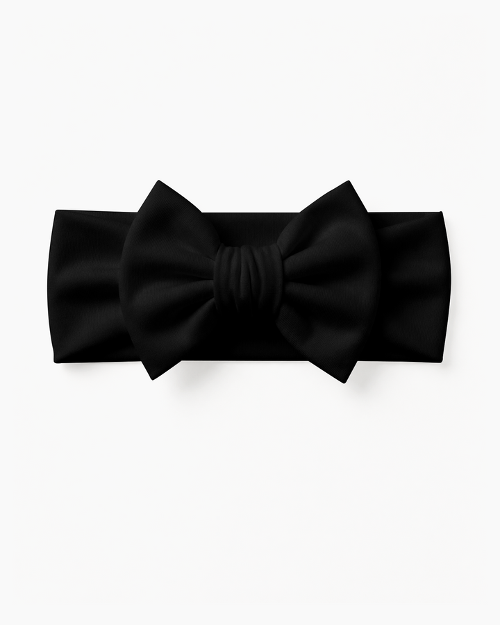 Solid Color Bamboo Luxe Bow Headband