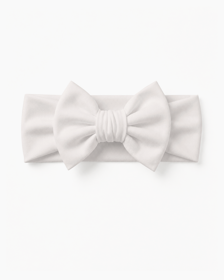 Solid Color Bamboo Luxe Bow Headband