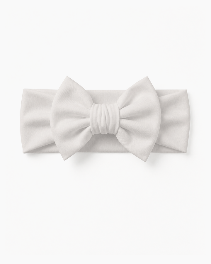 Solid Color Bamboo Luxe Bow Headband