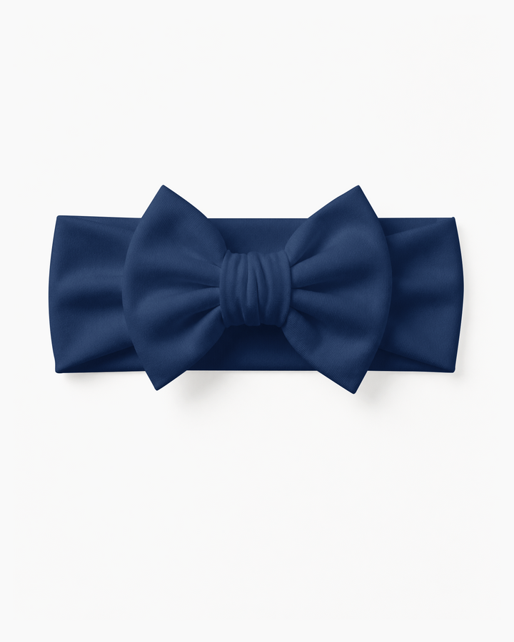 Solid Color Bamboo Luxe Bow Headband