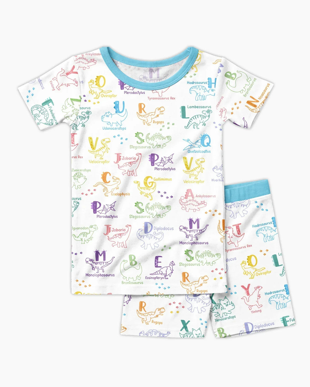 Template Zweiteiliges Pyjama-Set mit kurzen Ärmeln und Shorts