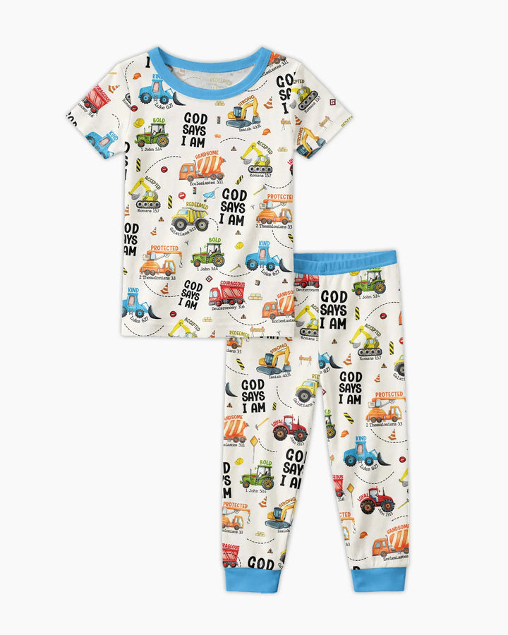 Zweiteiliges, kurzärmliges Pyjama-Set mit Marienkäfern