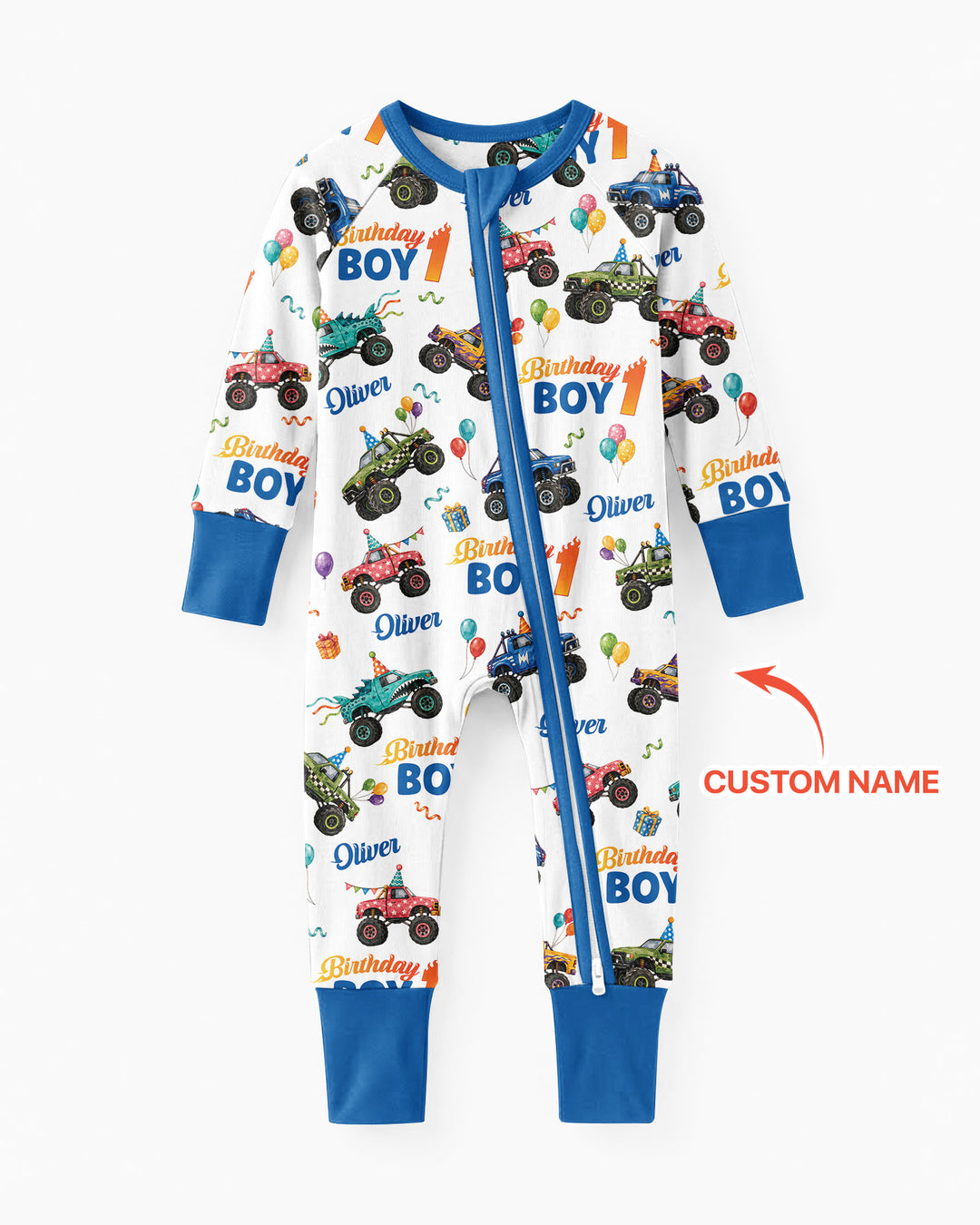 Monster Truck Birthday Party Bamboo Convertible Zippy
