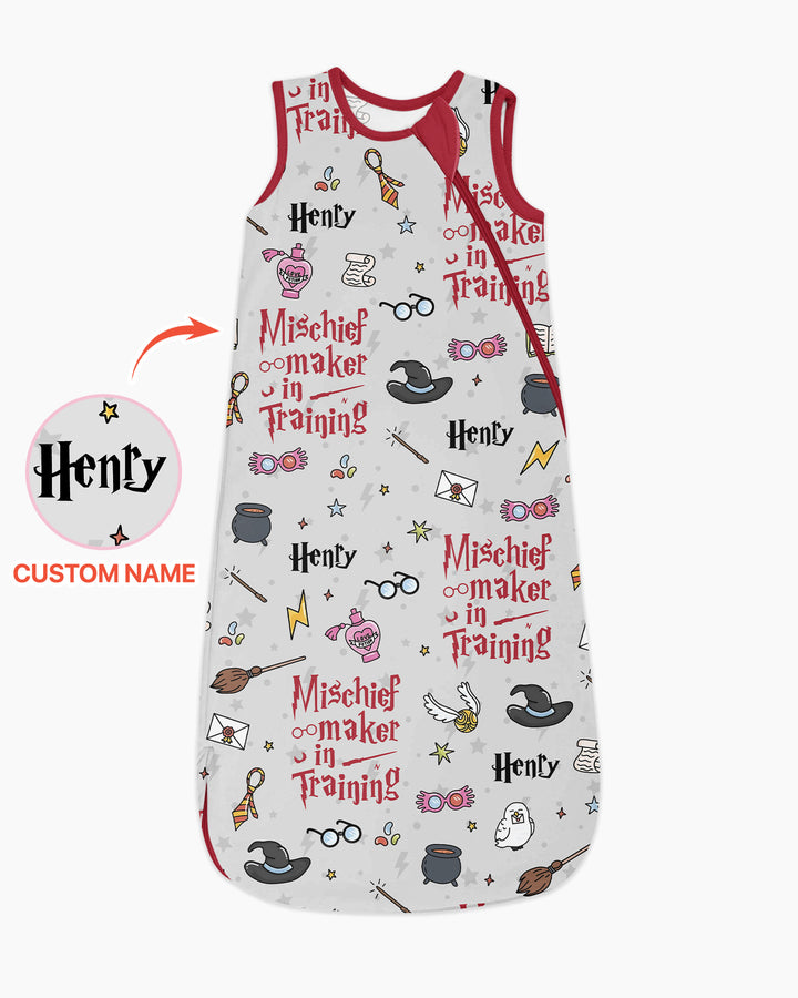 Custom Name Mischief Maker In Training Bamboo Sleep Bag