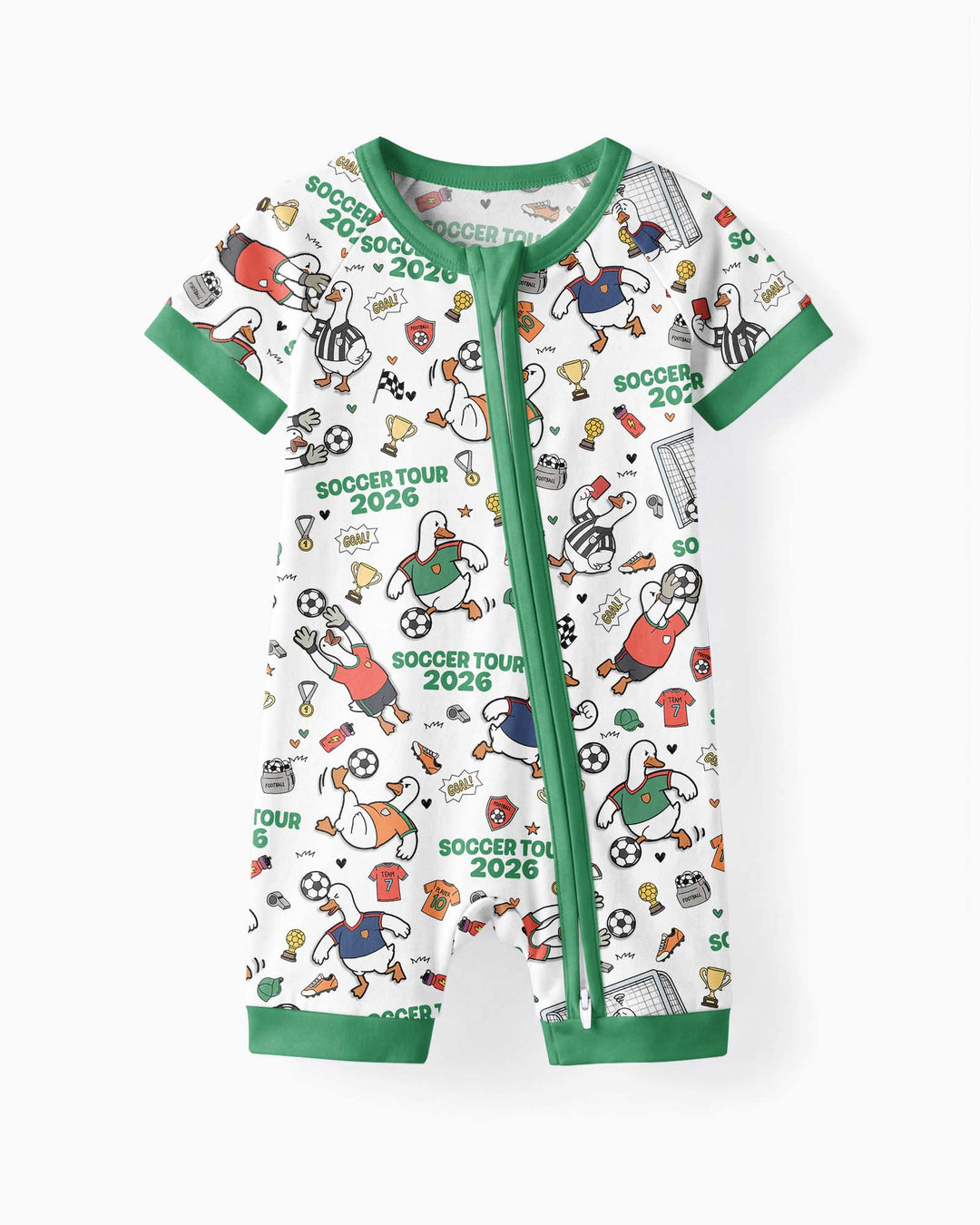 Funny Goose Soccer Tour 2026 Bamboo Shorty Zippy