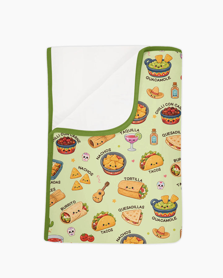 Kawaii Mexican Food Bamboo Blanket