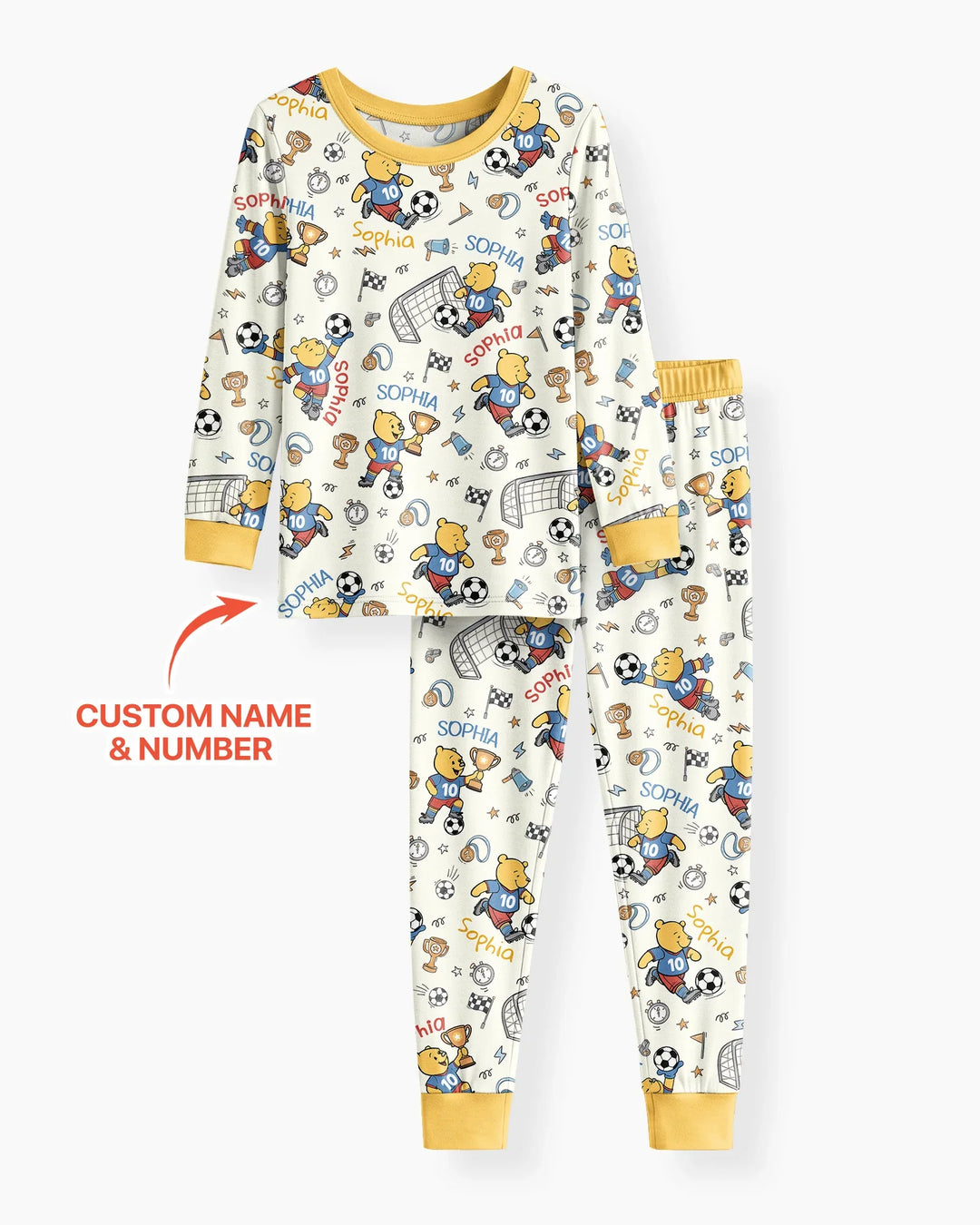 Conjunto de pijama de dos piezas de bambú con mangas largas, plantilla PERSONALIZADA