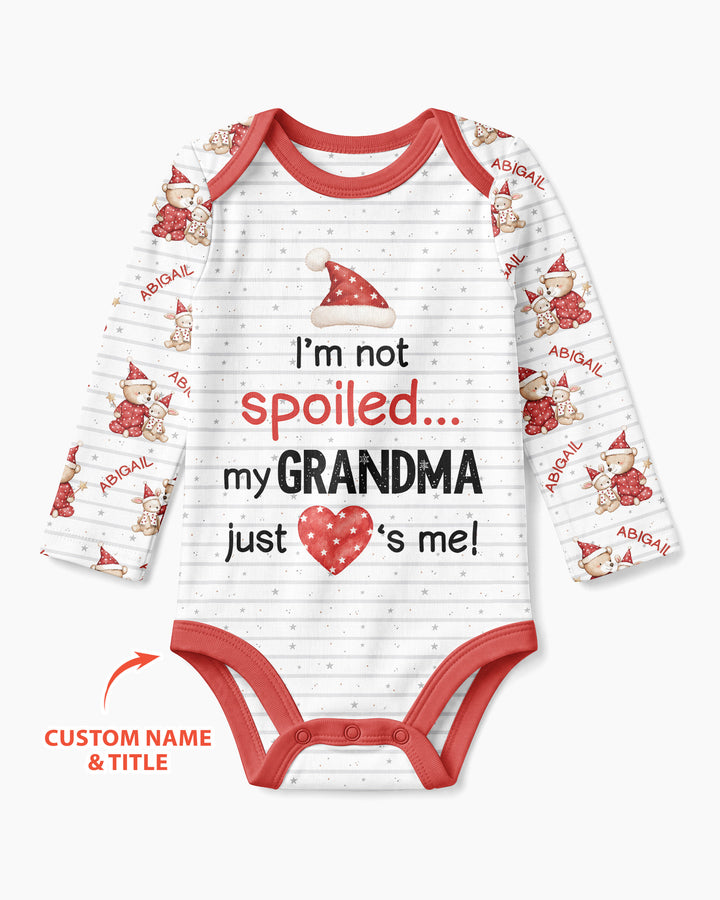 Custom Name I'm Not Spoiled Bamboo Bodysuit