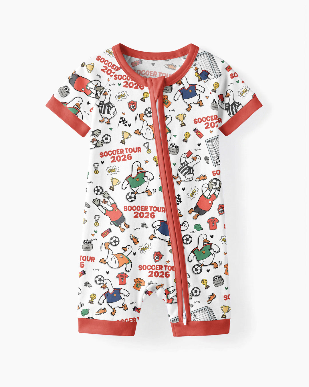 Funny Goose Soccer Tour 2026 Bamboo Shorty Zippy
