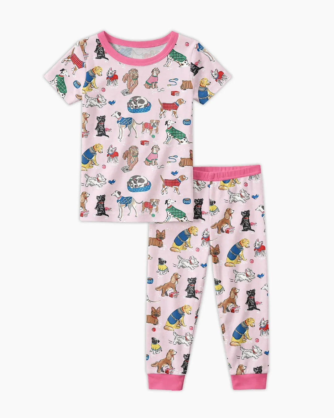Best Bud Bark Family Matching Bamboo Two Piece Short Sleeve Pajama Set
