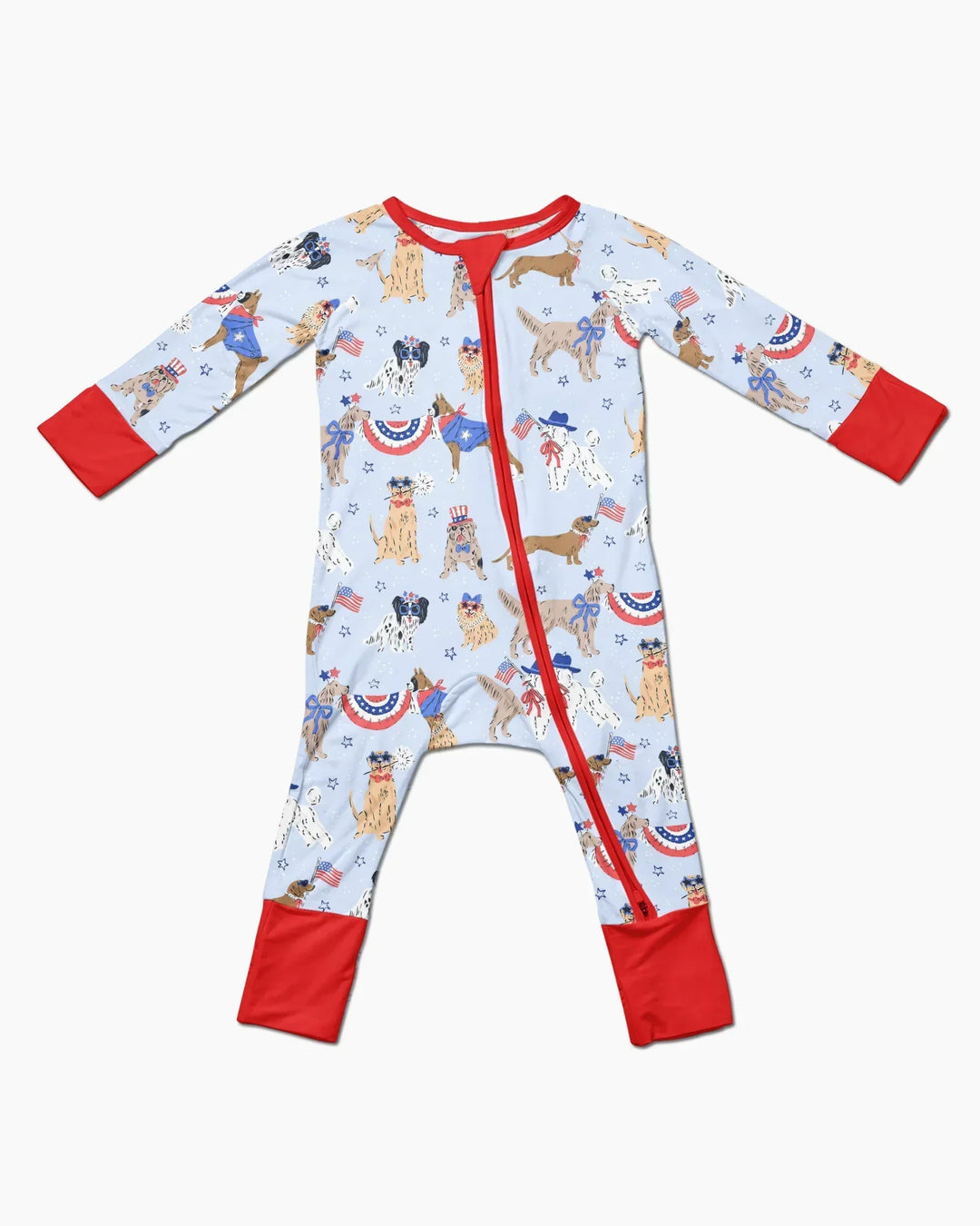 Patriotic Pups Family Matching Bamboo Convertible Zippy