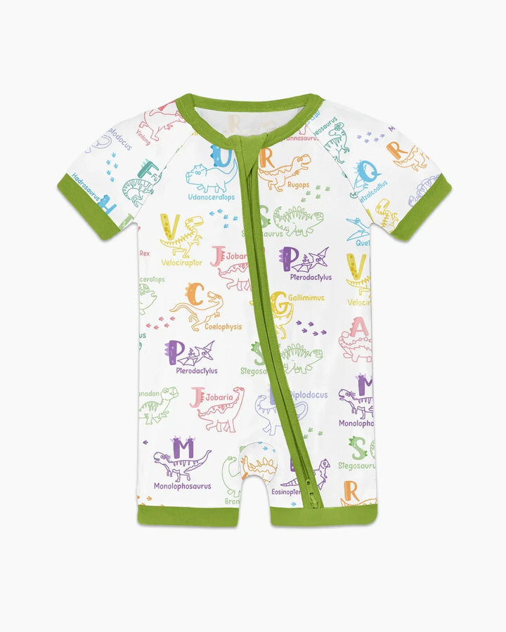 Dino Alfabeto ABC Bamboo Shorty Cremallera