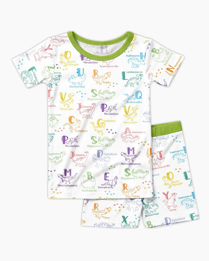 Template Zweiteiliges Pyjama-Set mit kurzen Ärmeln und Shorts