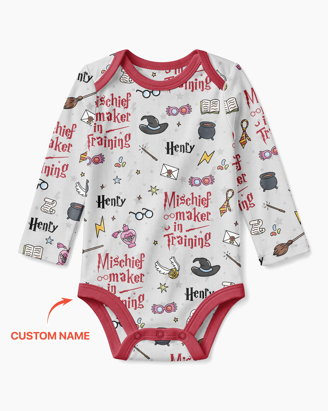 Custom Name Mischief Maker In Training Bamboo Bodysuit