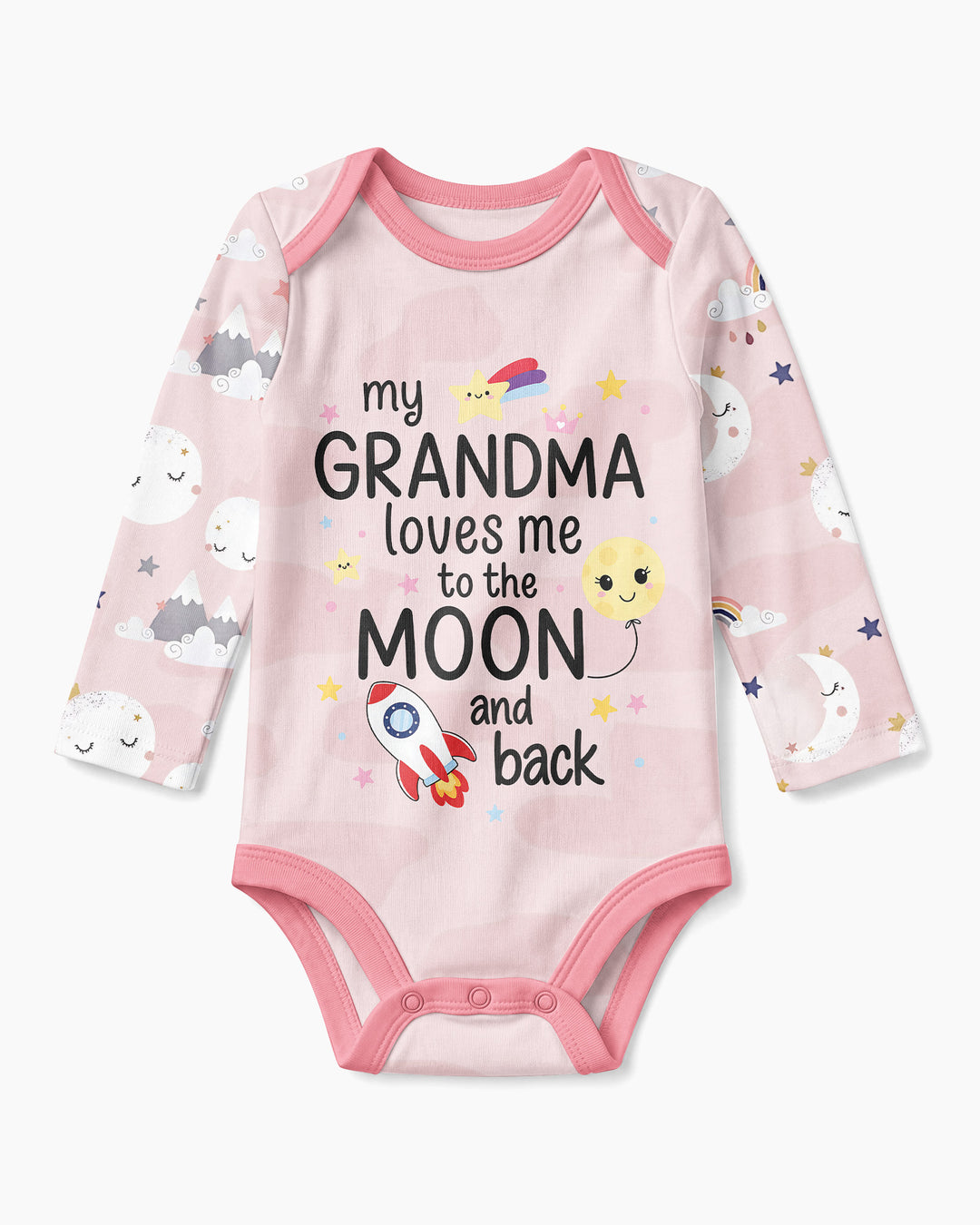 My Grandma Loves Me To The Moon And Back Bamboo Bodysuit