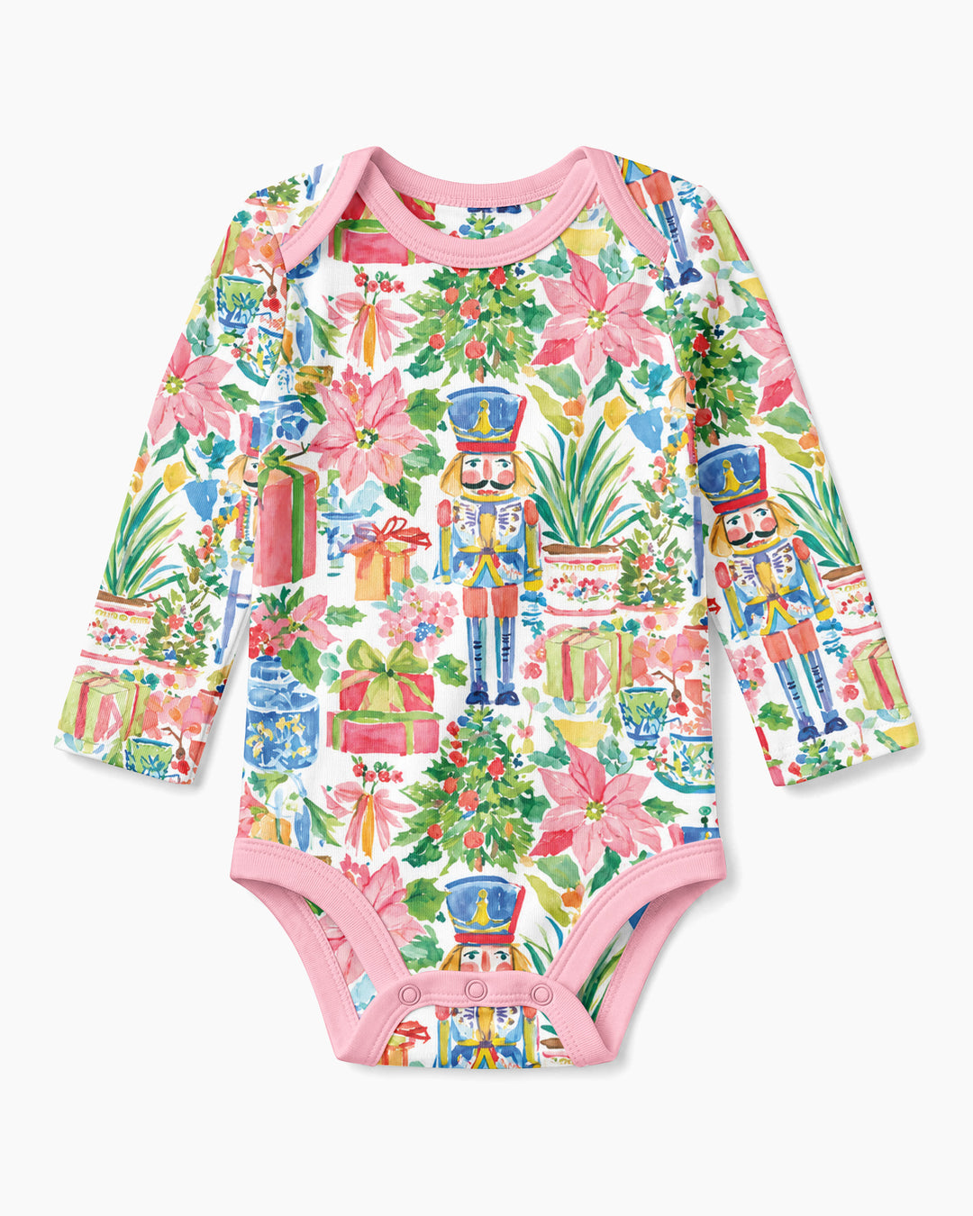 Watercolor Nutcracker Holiday Bamboo Bodysuit