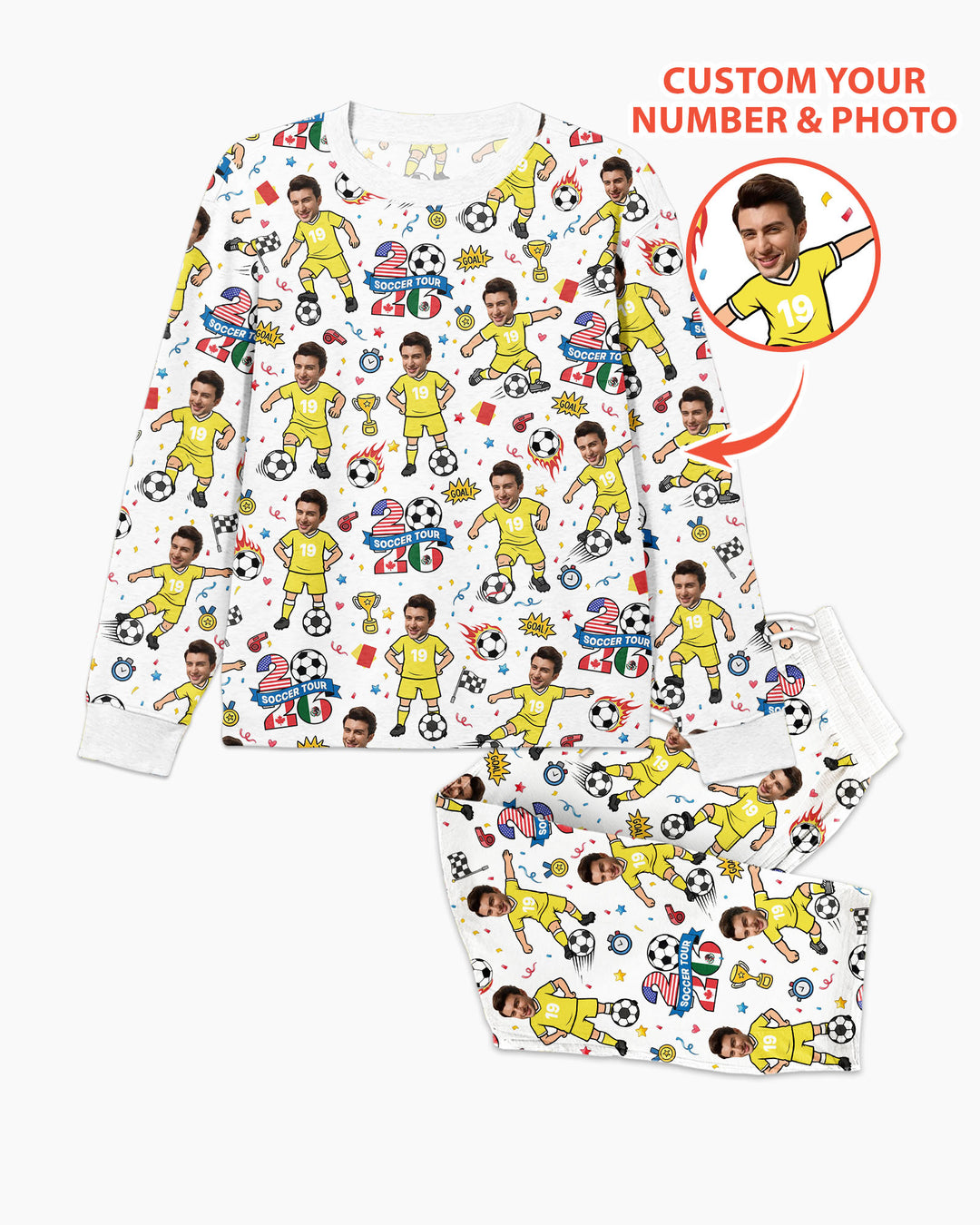 Soccer Tour 2026 Best Player Bamboo Men's Pajama Set