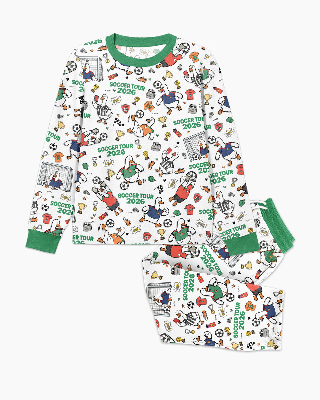 Funny Goose Soccer Tour 2026 Bamboo Men's Pajama Set