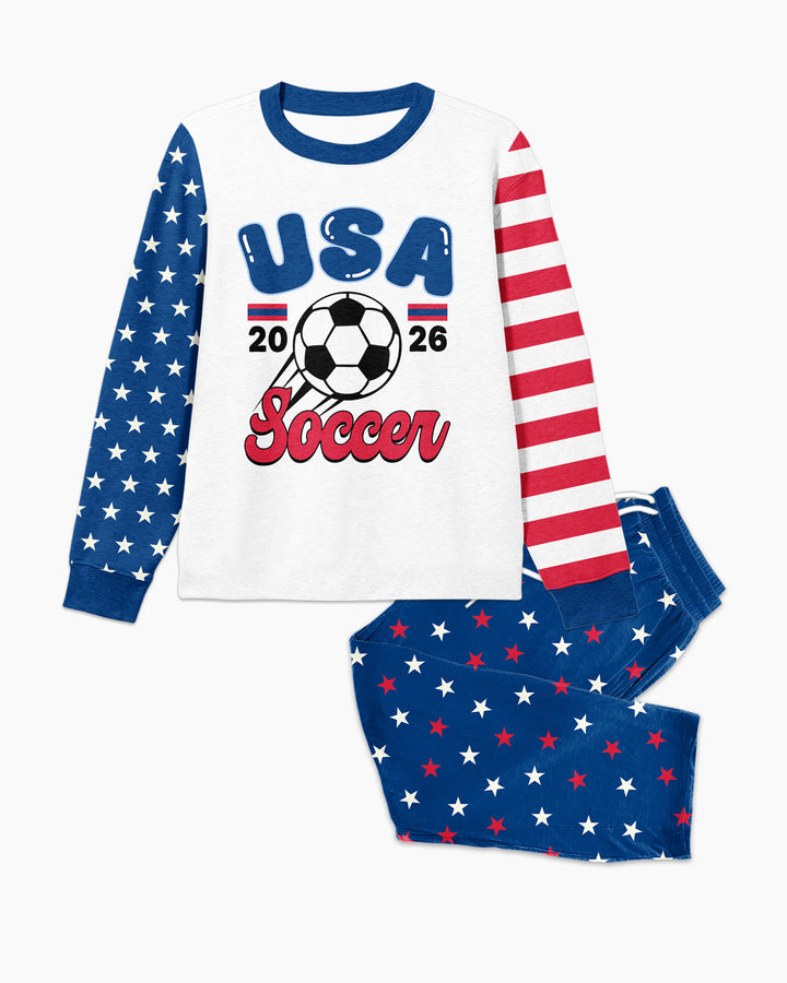 USA Soccer Cup Bamboo Men's Pajama Set