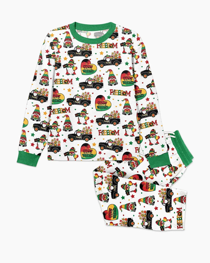 Gnome Happy Juneteenth Bamboo Men's Pajama Set
