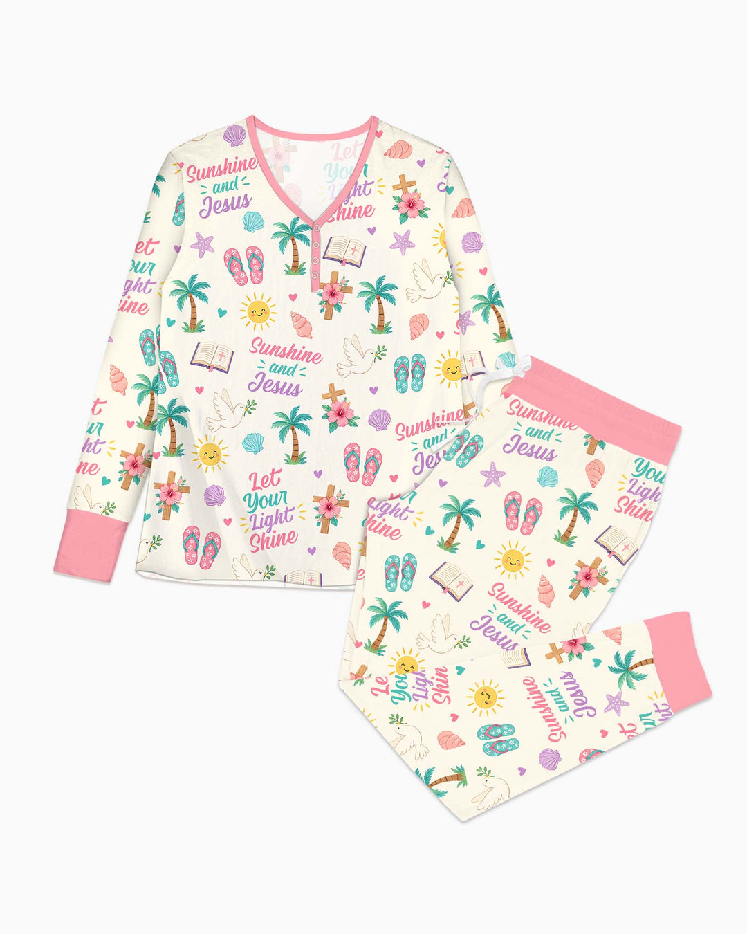 Sunshine and Jesus Summer VBS Bamboo Women Pajama Set