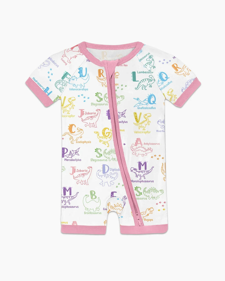 Dino Alfabeto ABC Bamboo Shorty Cremallera