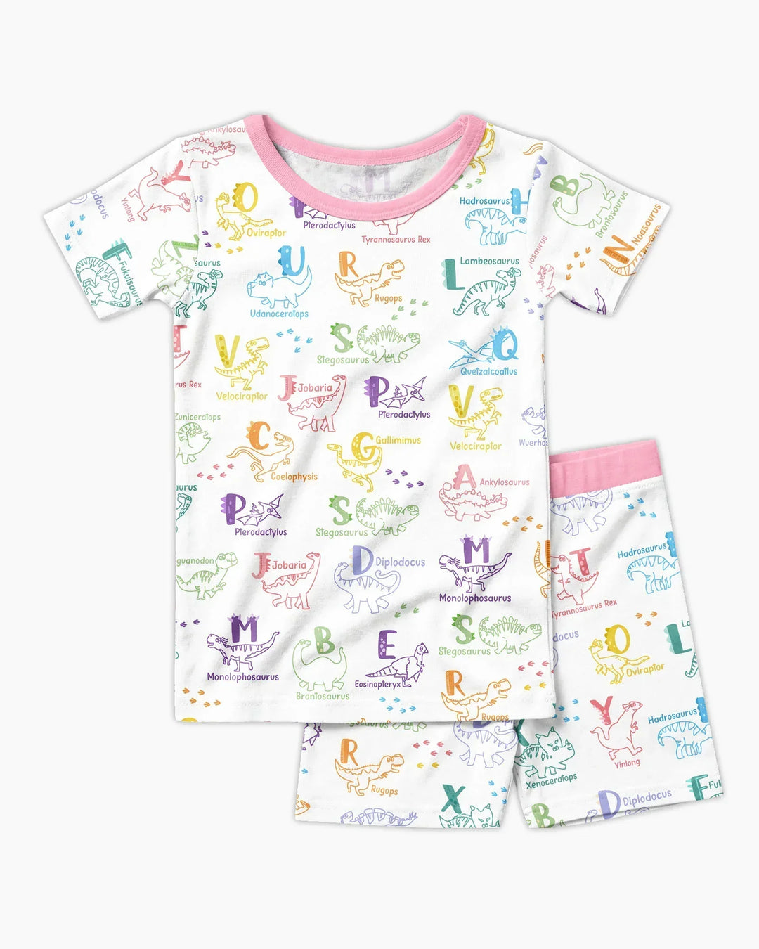 Template Zweiteiliges Pyjama-Set mit kurzen Ärmeln und Shorts